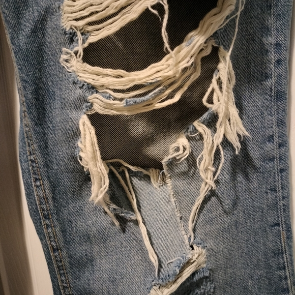 We The Free Distressed Denim Jeans Flare Leg - Picture 4 of 10